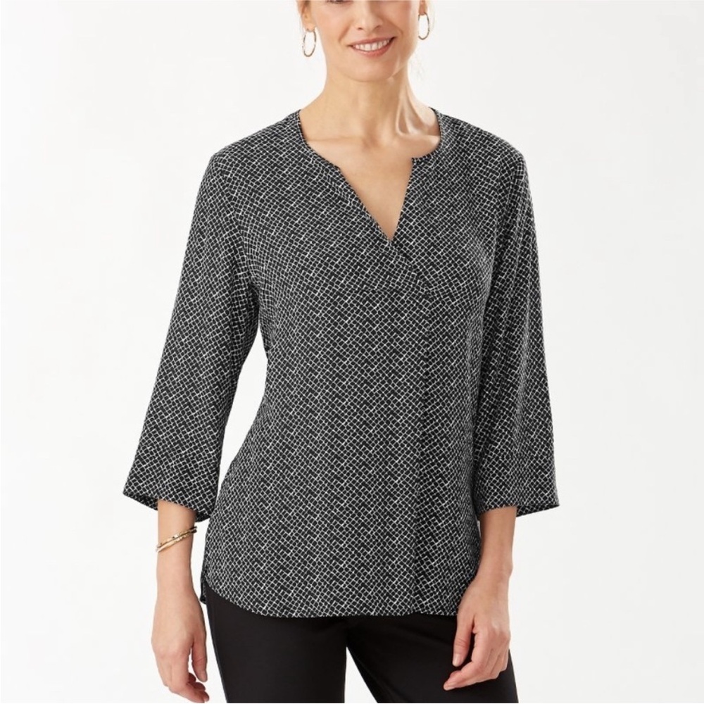 Tommy Bahama Women's Belina Goa Boa 3/4 Sleeve Tunic Top